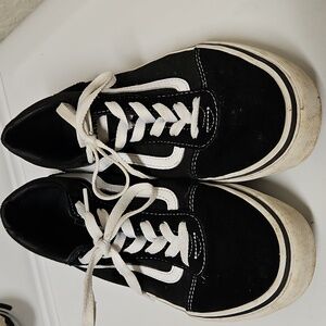 Vans Black Sneakers, Size Youth 7